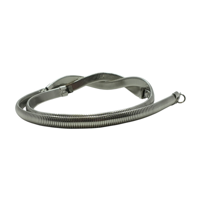 Twisted Silver Metal Waist Belt