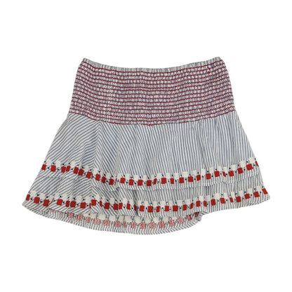 Blue Striped Mini Skirt