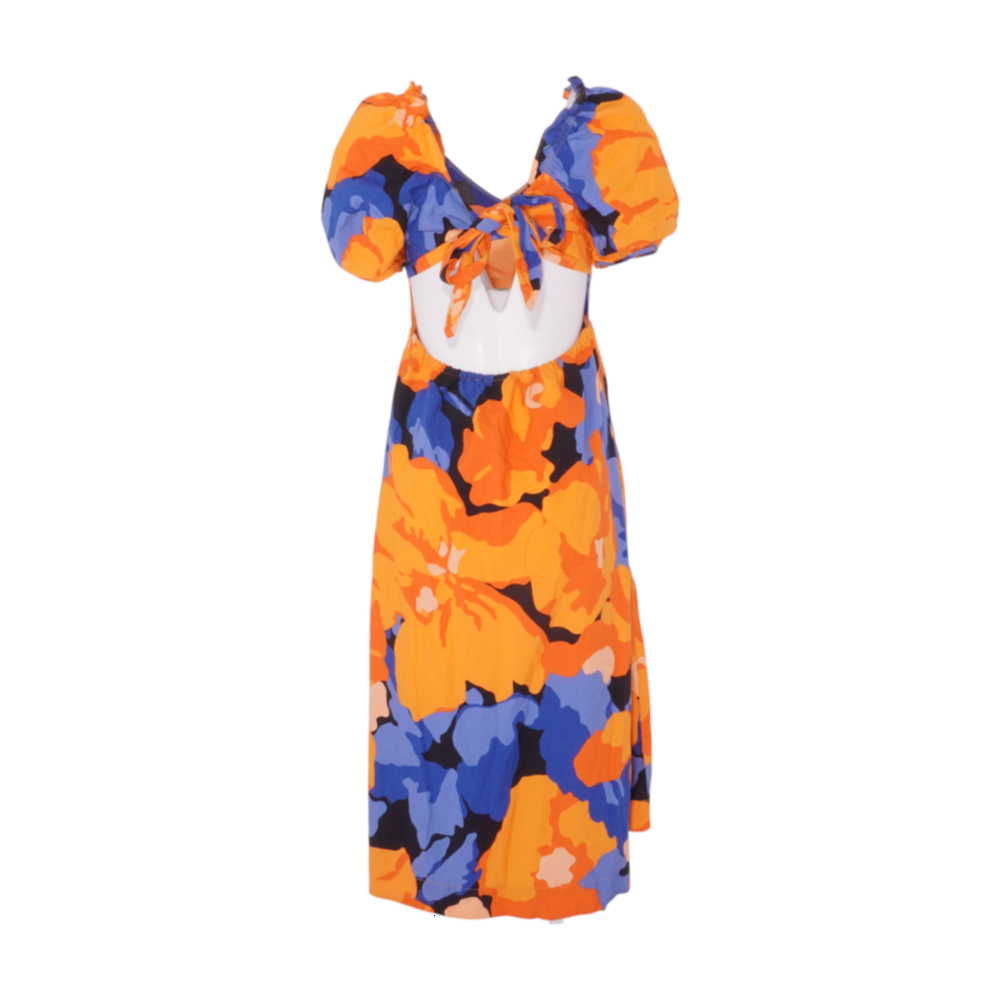 Multi Print Midi Dress
