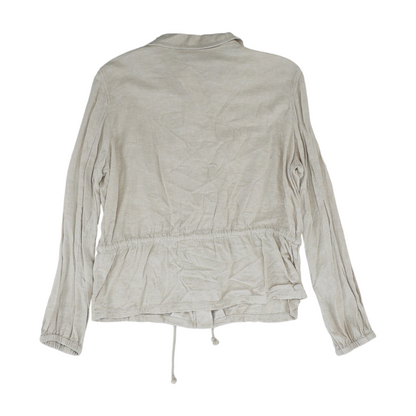 Beige Solid Jacket