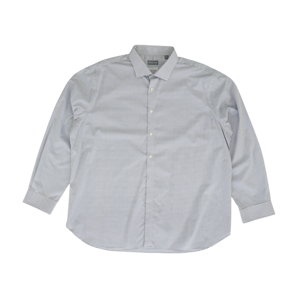 Blue Plaid Long Sleeve Button Down