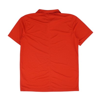 Red Solid Short Sleeve Polo