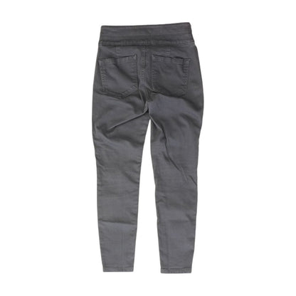 Gray Solid High Rise Skinny Leg Jeans