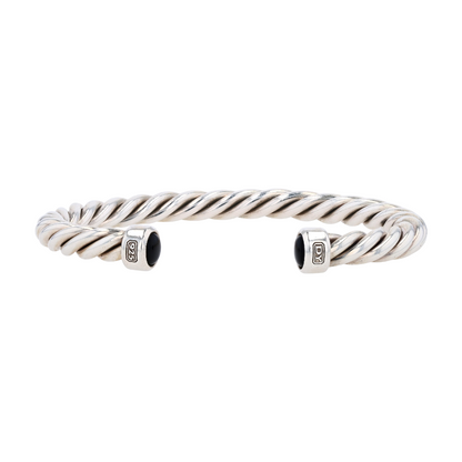 Sterling Silver Onyx Cuff Bracelet