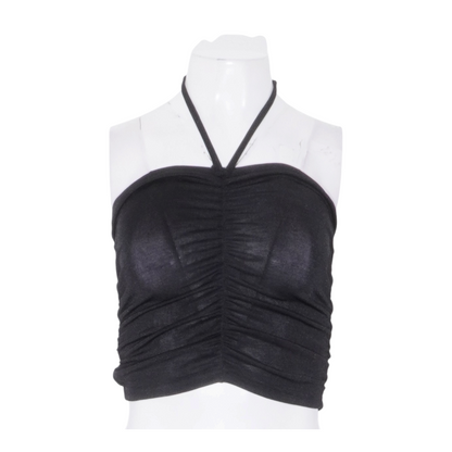 Black Cropped Blouse
