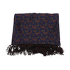 Navy Paisley 100% Silk Scarf