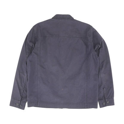 Navy Solid Flannel Button Down