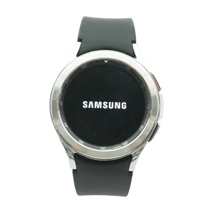 42mm Galaxy Watch4 Classic Silver Smartwatch Black Band S/M