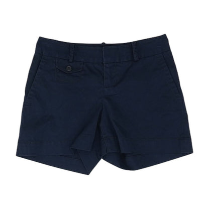 Navy Solid Khaki Shorts