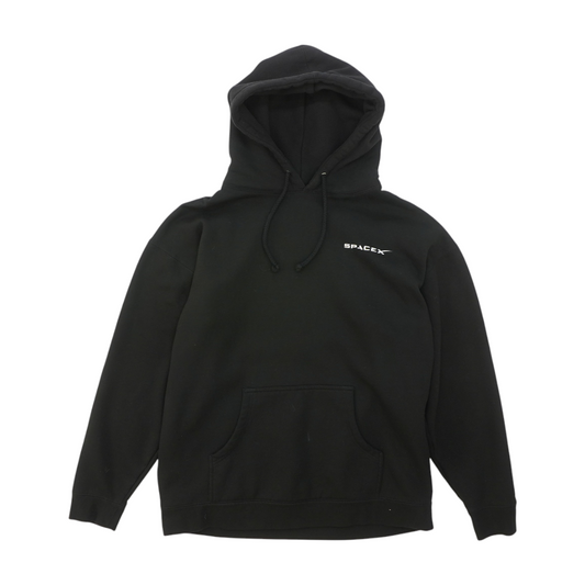 Black Solid Hoodie Pullover