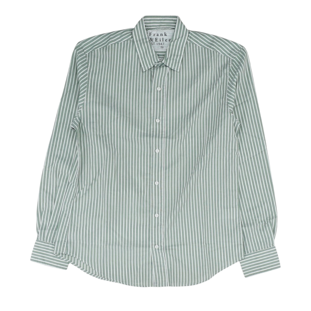 Frank & Eileen Green Striped Button Down – Image 1