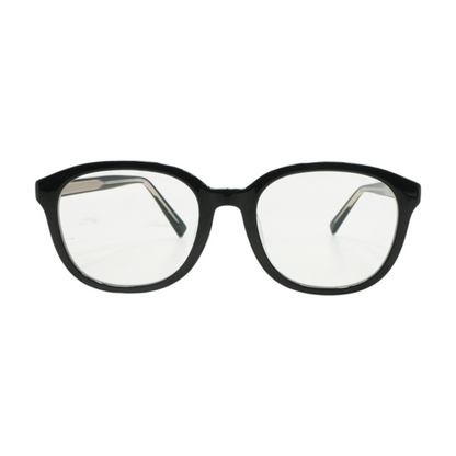 Black 127AA Round Prescription Eyewear
