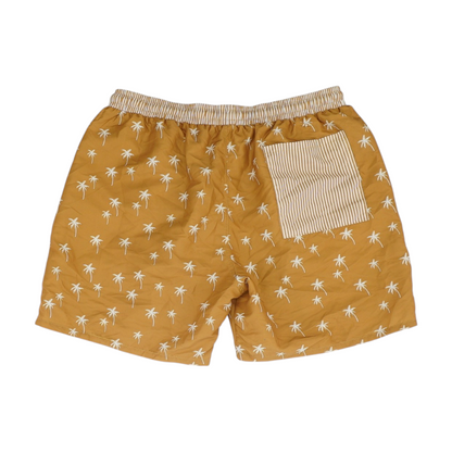 Brown Print Swim Bottom