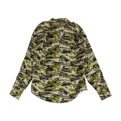 Green Camo Button Down