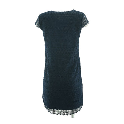 Navy Geometric Mini Dress