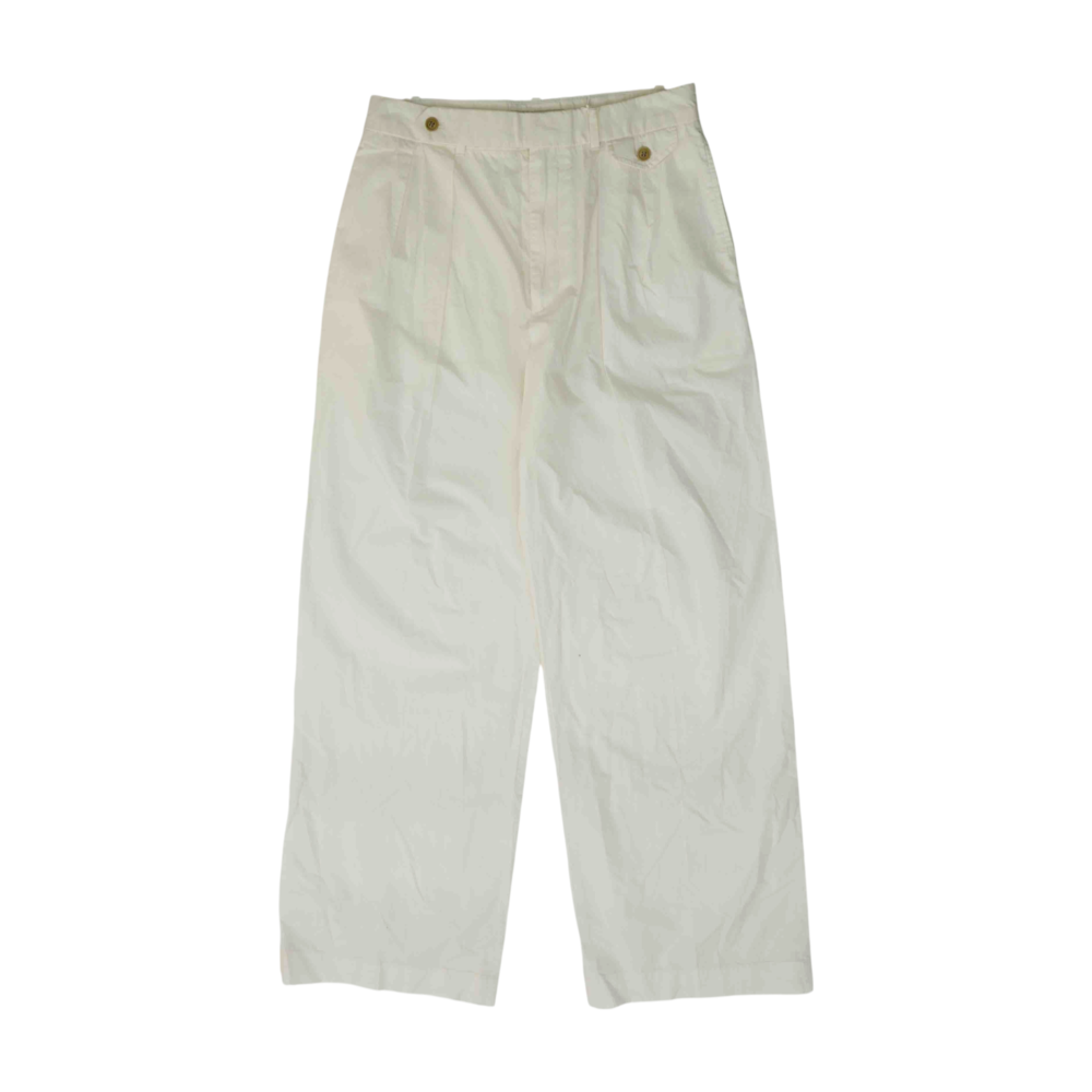 White Wide Leg Pants