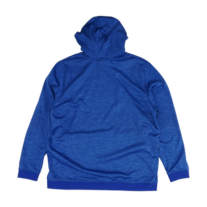 Blue Solid Hoodie Pullover