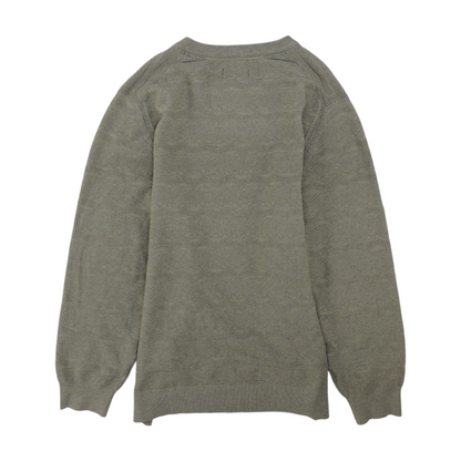 Gray Solid Pullover Sweater