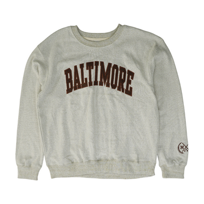 Beige Solid Sweatshirt Pullover