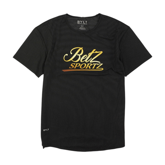Black Print Active T-Shirt