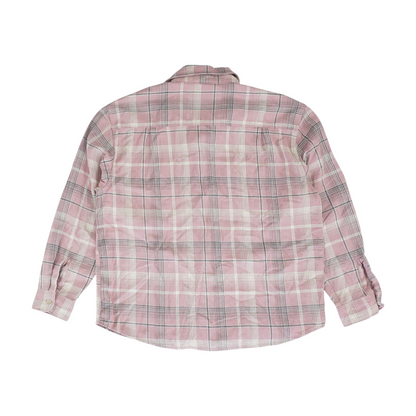 Pink Plaid Flannel Button Down