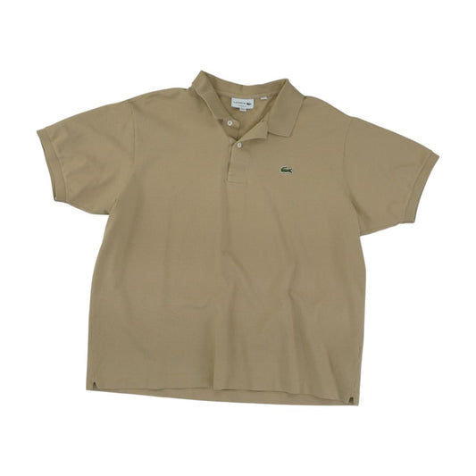 Tan Solid Short Sleeve Polo