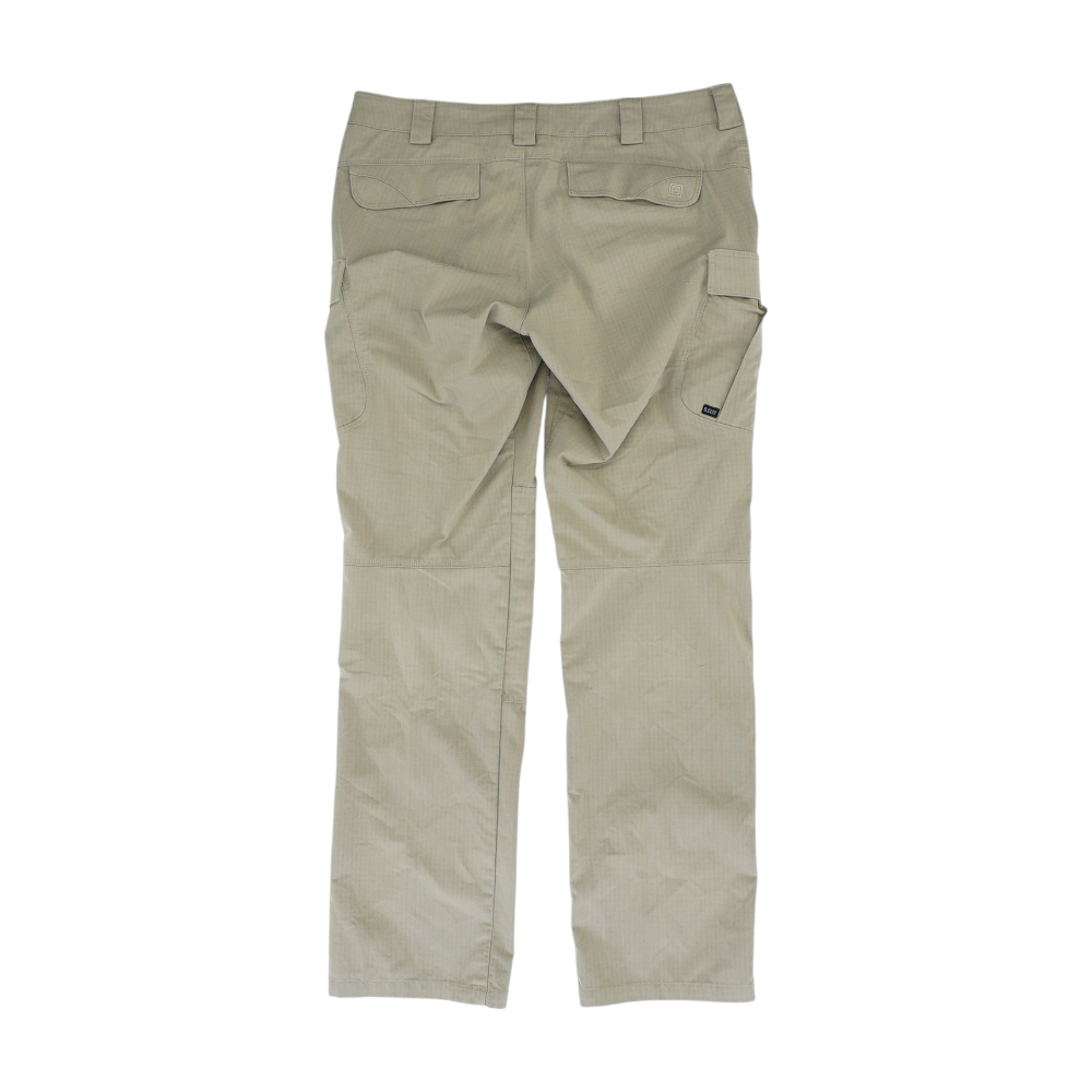 Beige Straight Pants