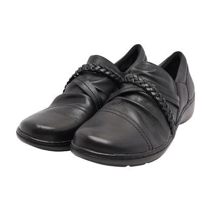 Black Slip-On Flats