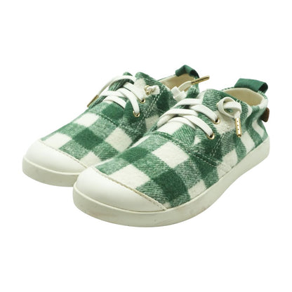 Green Boat Shoe Flats