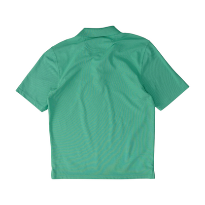 Green Solid Short Sleeve Polo