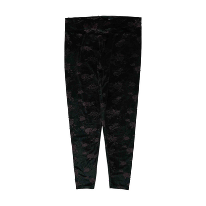 Black Floral Fashion Leggings