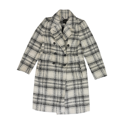 White Plaid Coat