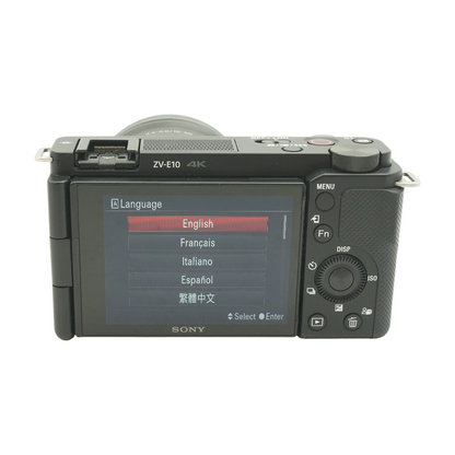 ZV-E10 Mirrorless Camera With E 16-50mm f/3.5-5.6 PZ OSS Lens