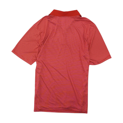 Red Striped Short Sleeve Polo