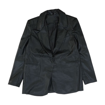 Black Solid Blazer