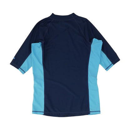 Navy Color Block Rash Guard