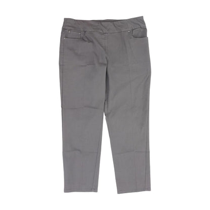 Gray Petite Plus Five Pocket Pants