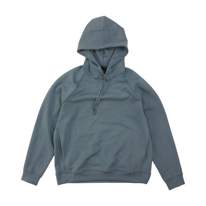 Blue Solid Hoodie Pullover