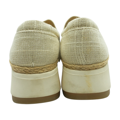 Cream Slip-On Flats