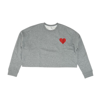 Gray Solid Sweatshirt