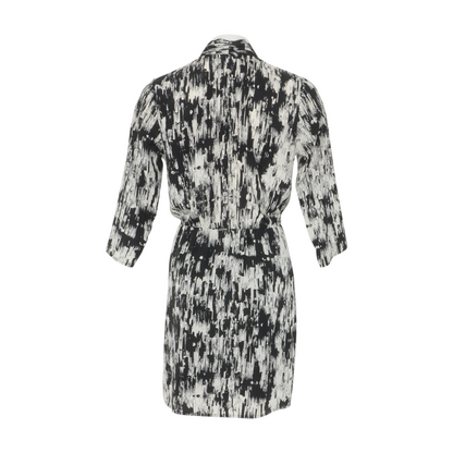 Black Print Mini Dress