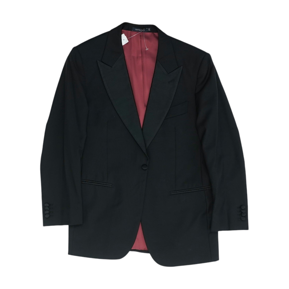 Black Solid Sport Coat