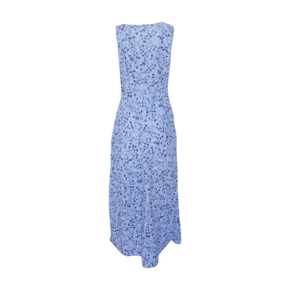 Blue Floral Midi Dress