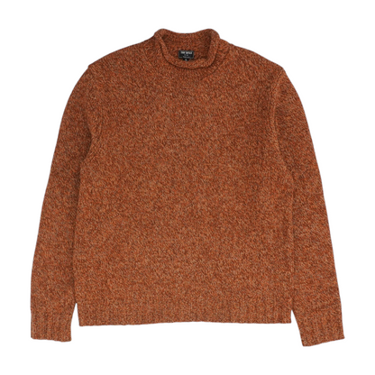 Rust Solid Pullover Sweater