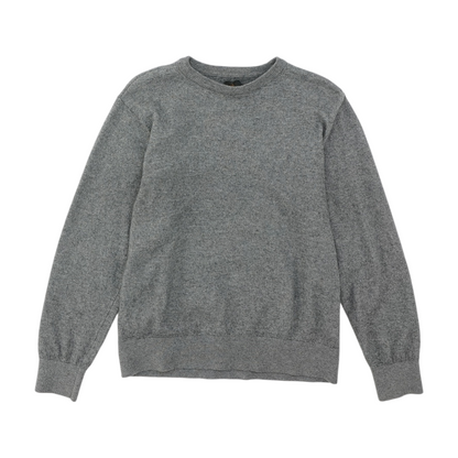 Gray Solid Pullover Sweater