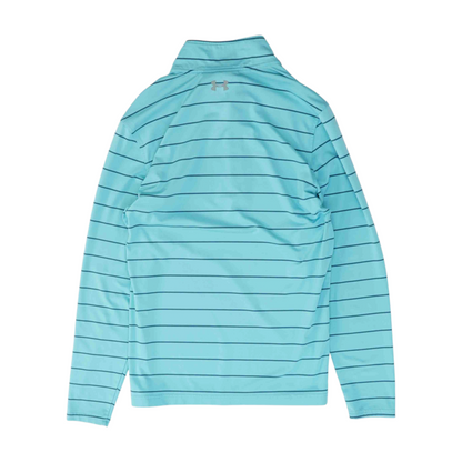 Blue Striped 1/4 Zip Pullover