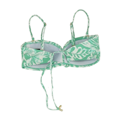 Green Print Swim Top