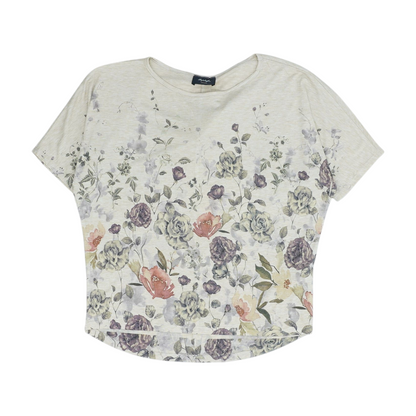 Beige Floral Blouse