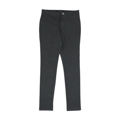 Gray Solid Dress Pants