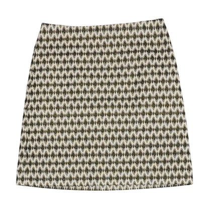 Beige Misc Mini Skirt